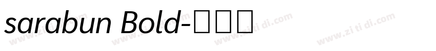 sarabun Bold字体转换